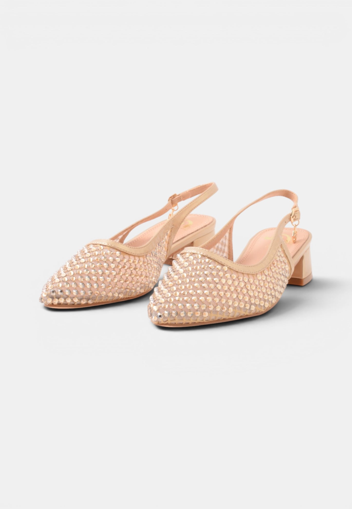 GOLD&GOLD - Slingback Strass Oro