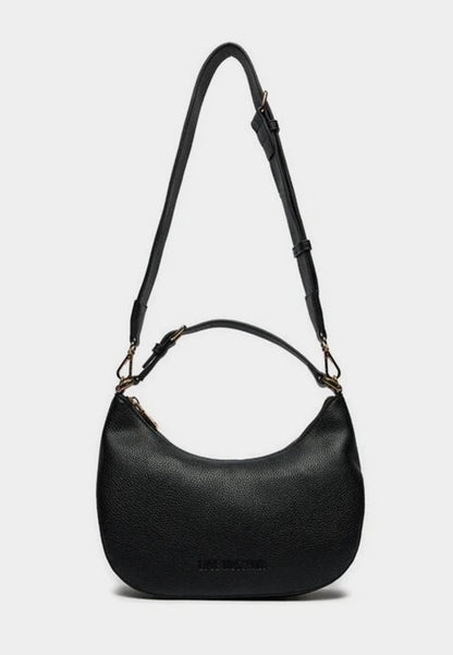 LOVE MOSCHINO - Borsa A Spalla Hobo Lettering Nero