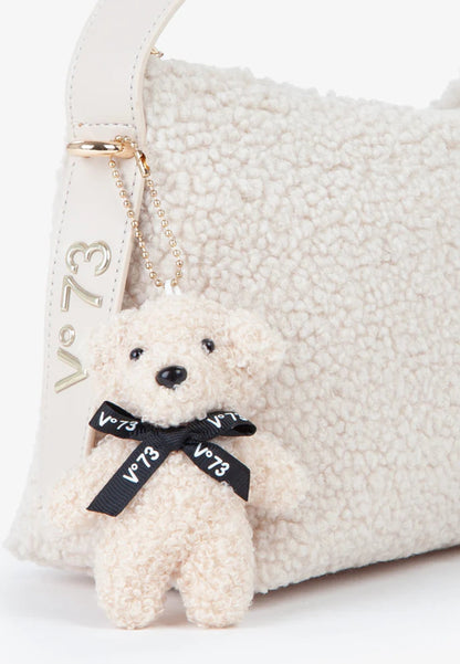 V73 - Borsa a Spalla Teddy Ecru