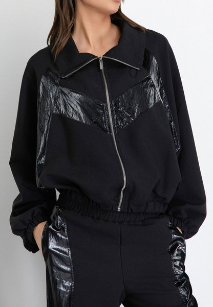 GAELLE - Felpa zippata Nero