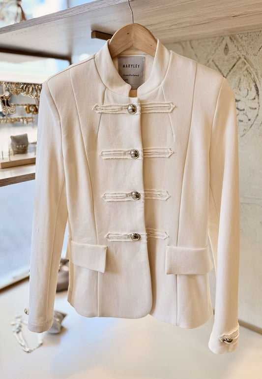 MARYLEY - Giacca Napoleone Panna