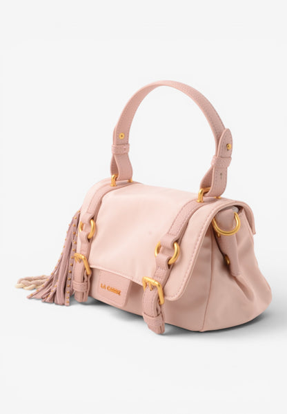 LA CARRIE - Borsa Satchel Dark Nylon Rosa