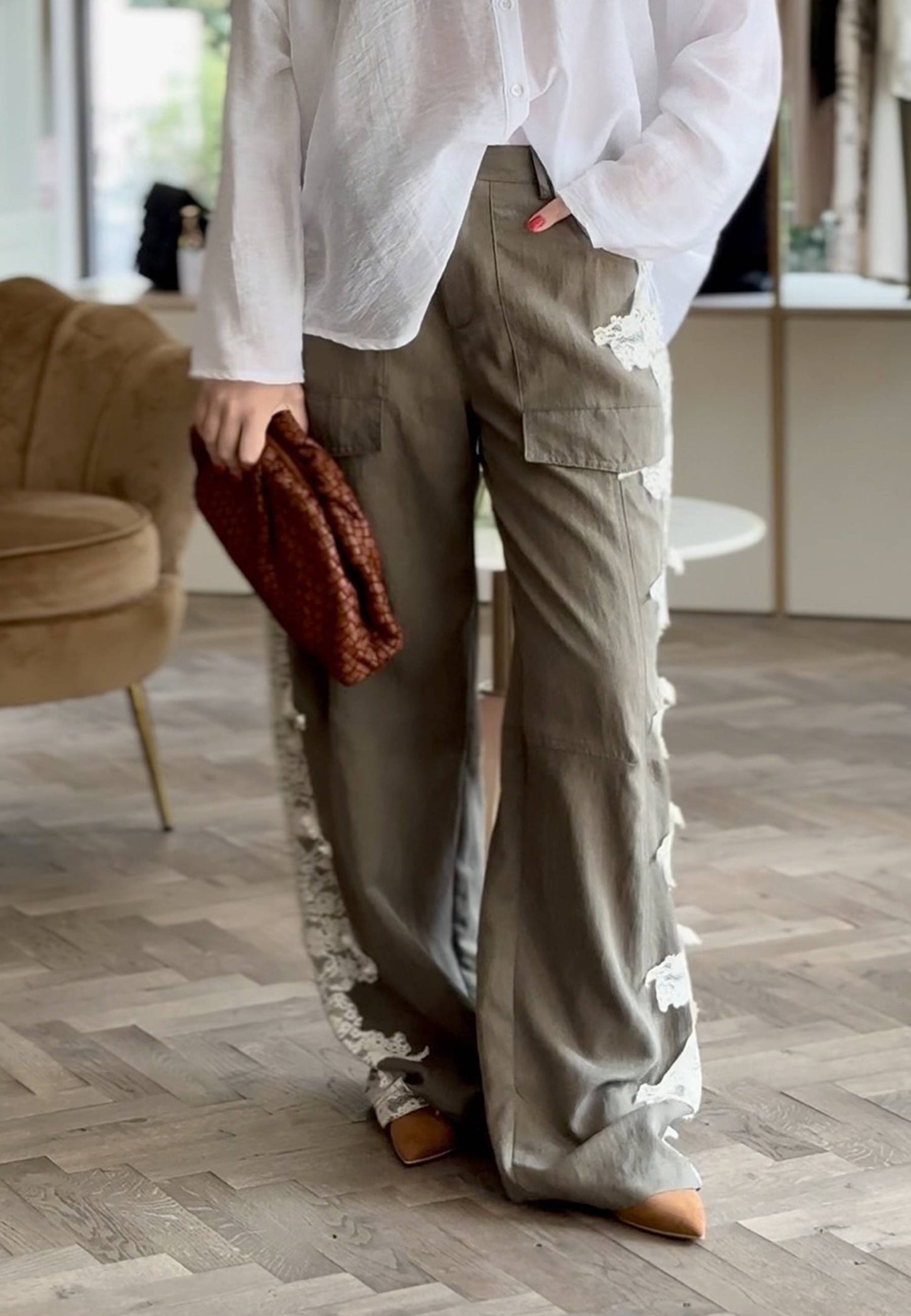 MOTEL - Pantalone Army e Pizzo Verde