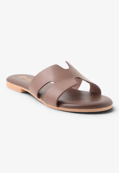 DIVINE FOLLIE - Ciabattina Bassa Flat con Fascia Sagomata a "H" TMoro
