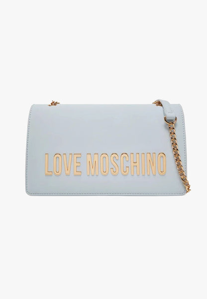 LOVE MOSCHINO - Borsa A Spalla Lettering Cielo