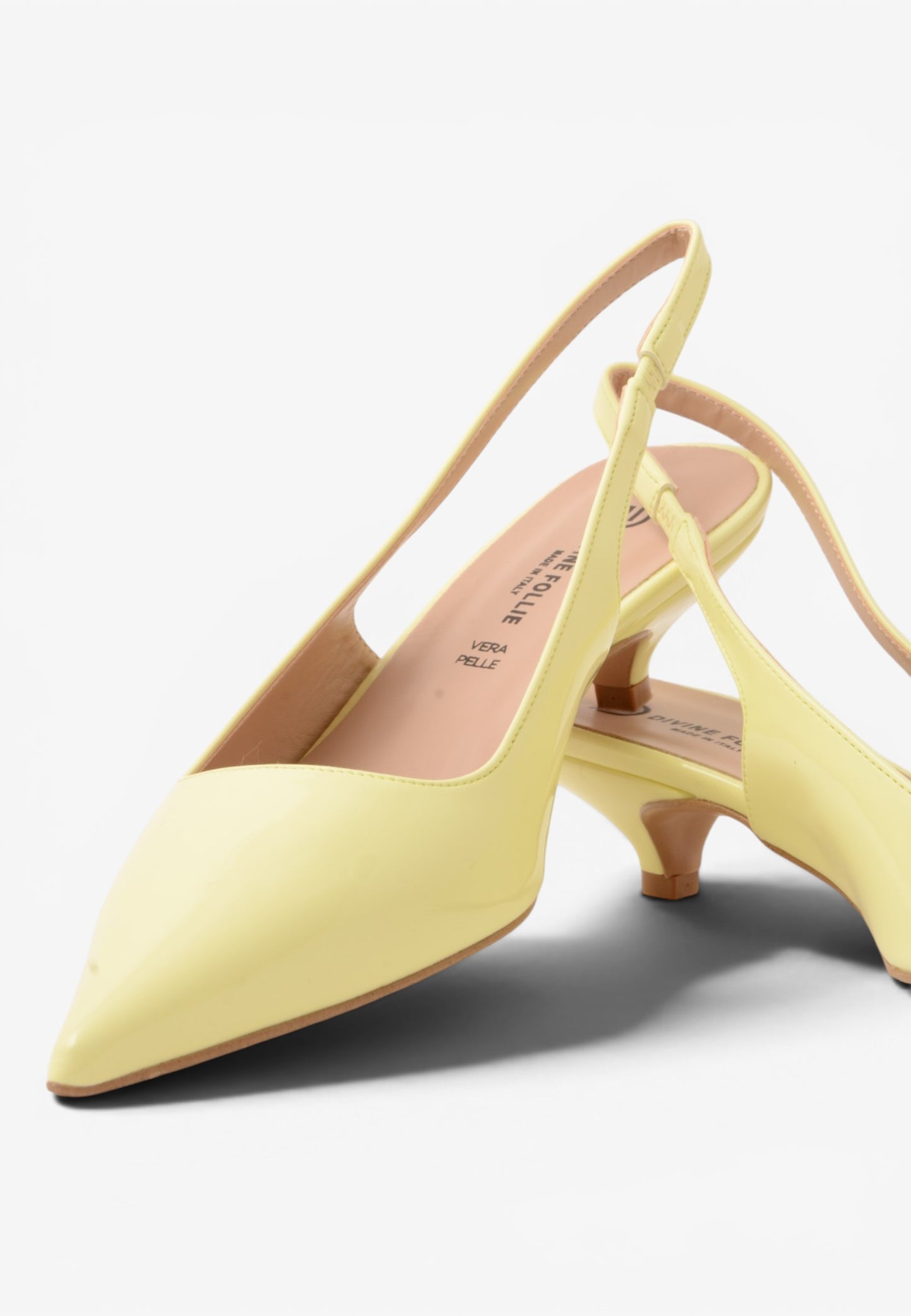 DIVINE FOLLIE - Slingback Vernice Giallo