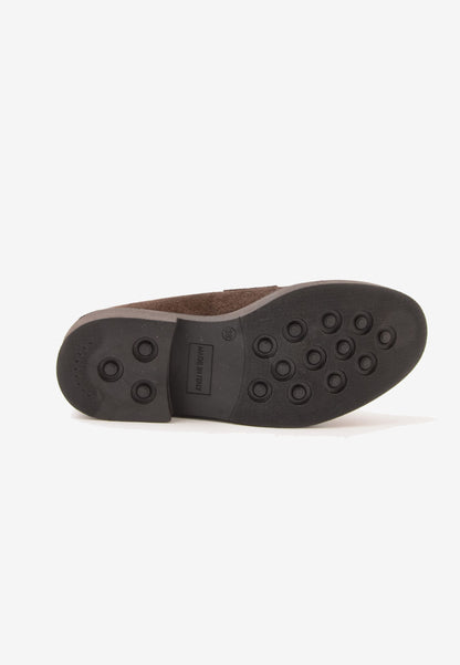DIVINE FOLLIE - Mocassino Scamosciato Mocha