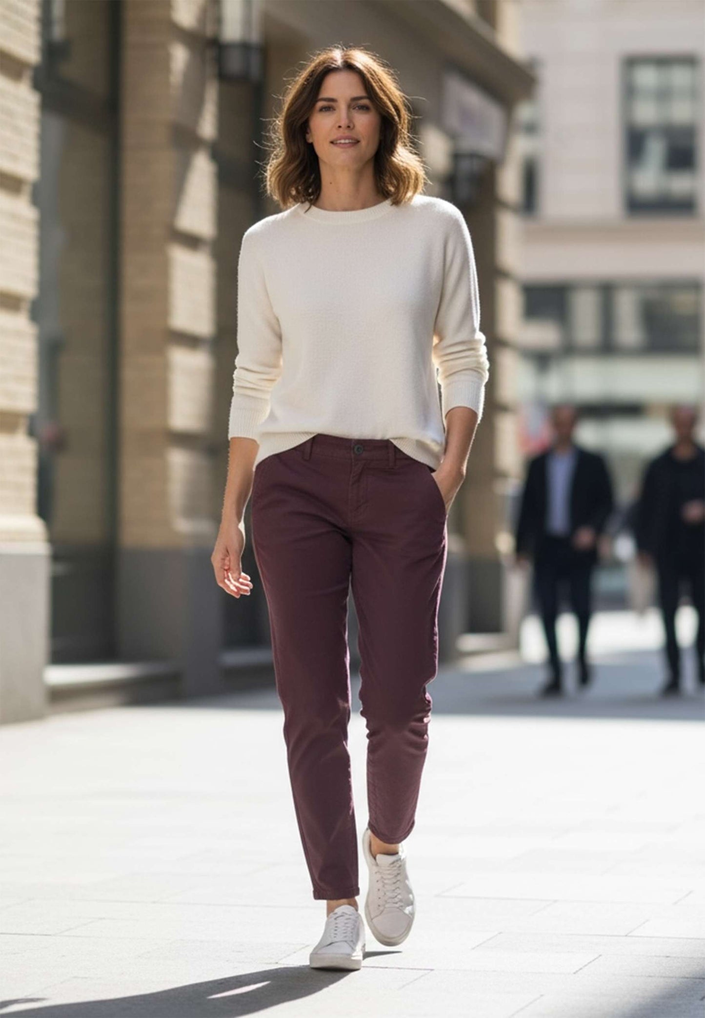 LE STREGHE - Jeans Skinny In Bull Denim Vino