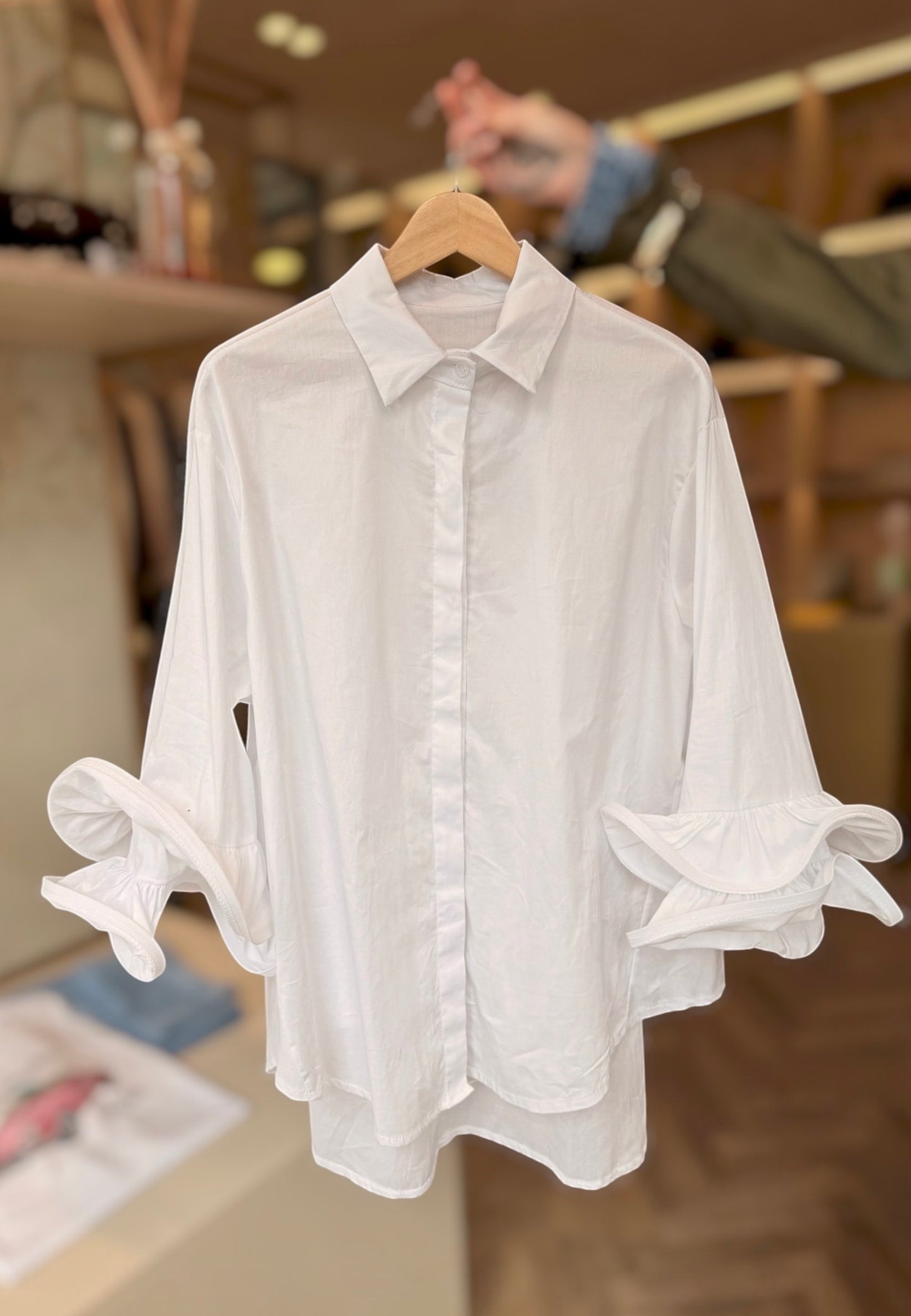 NUNZIA - Camicia Rouge Over Bianca