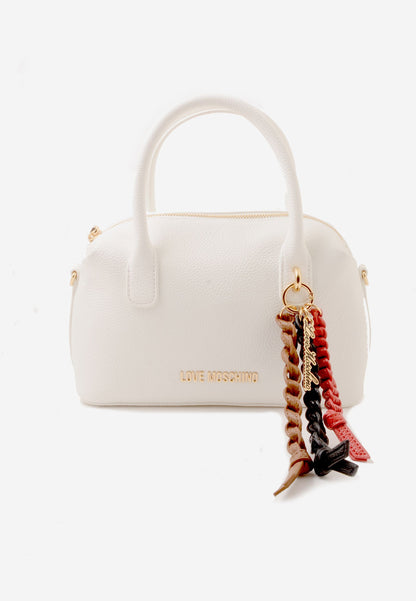 LOVE MOSCHINO - Borsa A Mano VERA PELLE Bianco