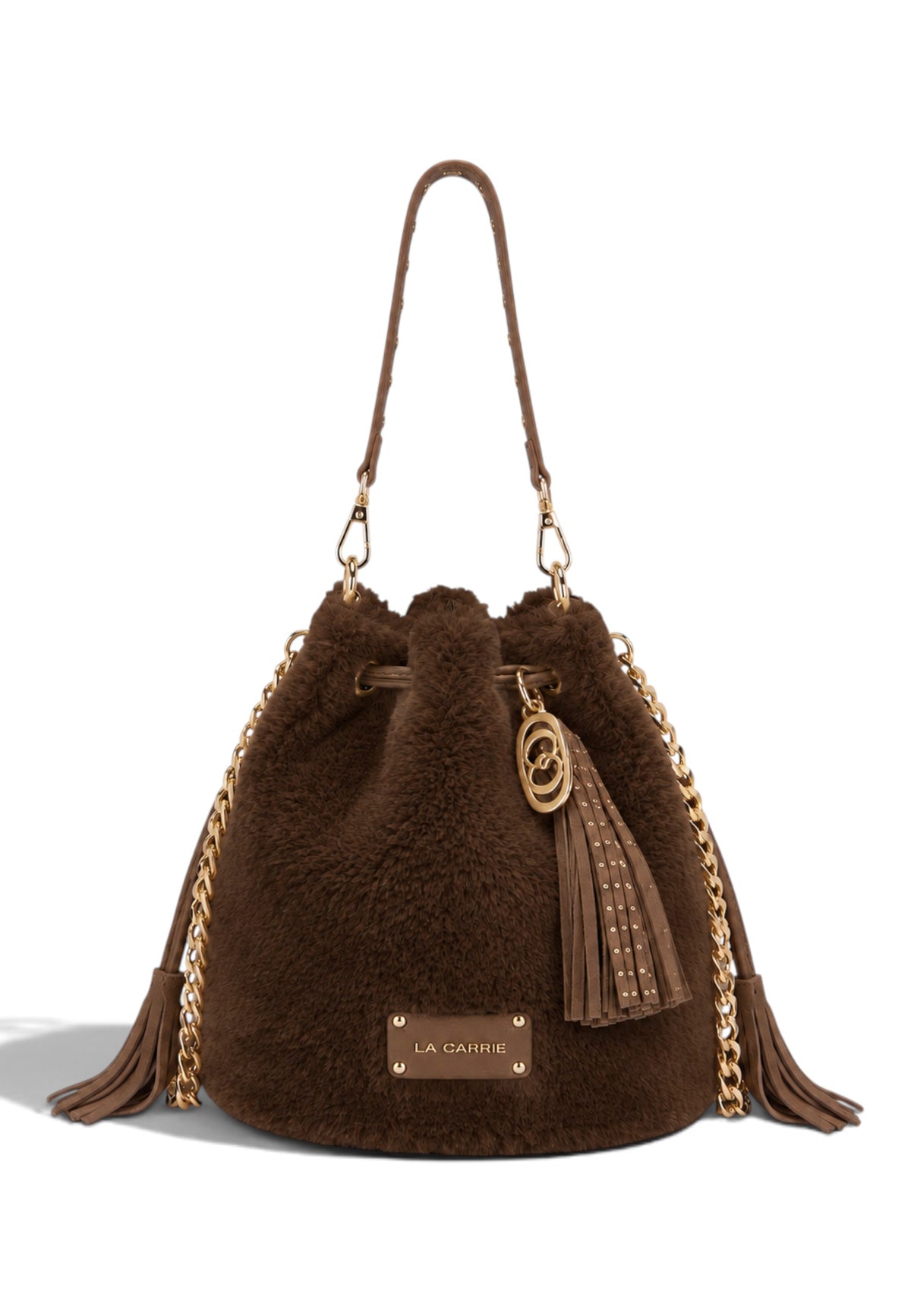 LA CARRIE - Borsa A Tracolla TEDDY ECO FUR Marrone