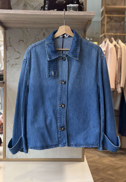 PLEASE - Giacca Jeans denim