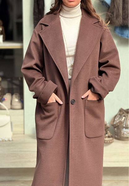 MOTEL - Cappotto Monopetto Over Moro
