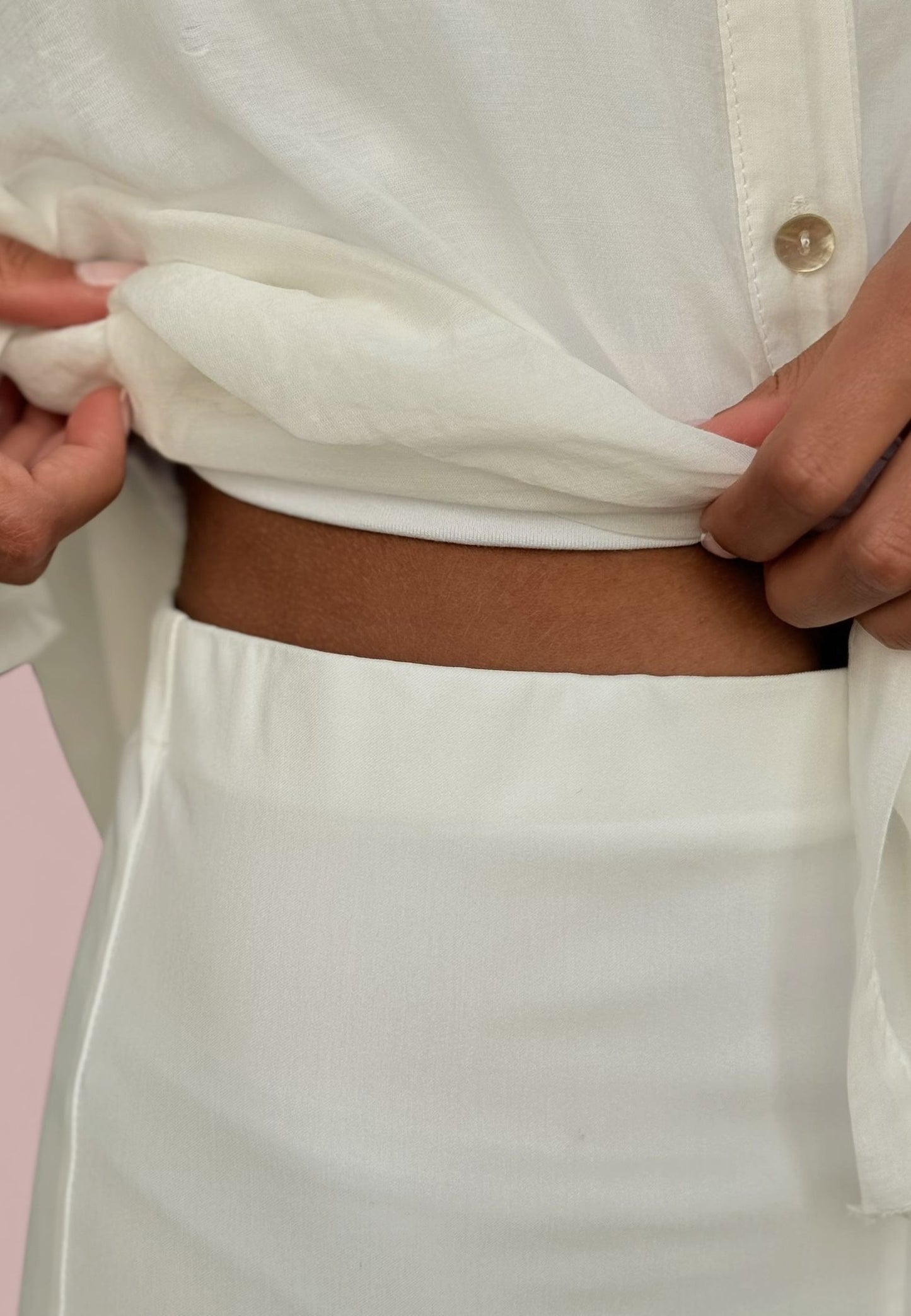 MINERVA - Pantalone Lungo Panna