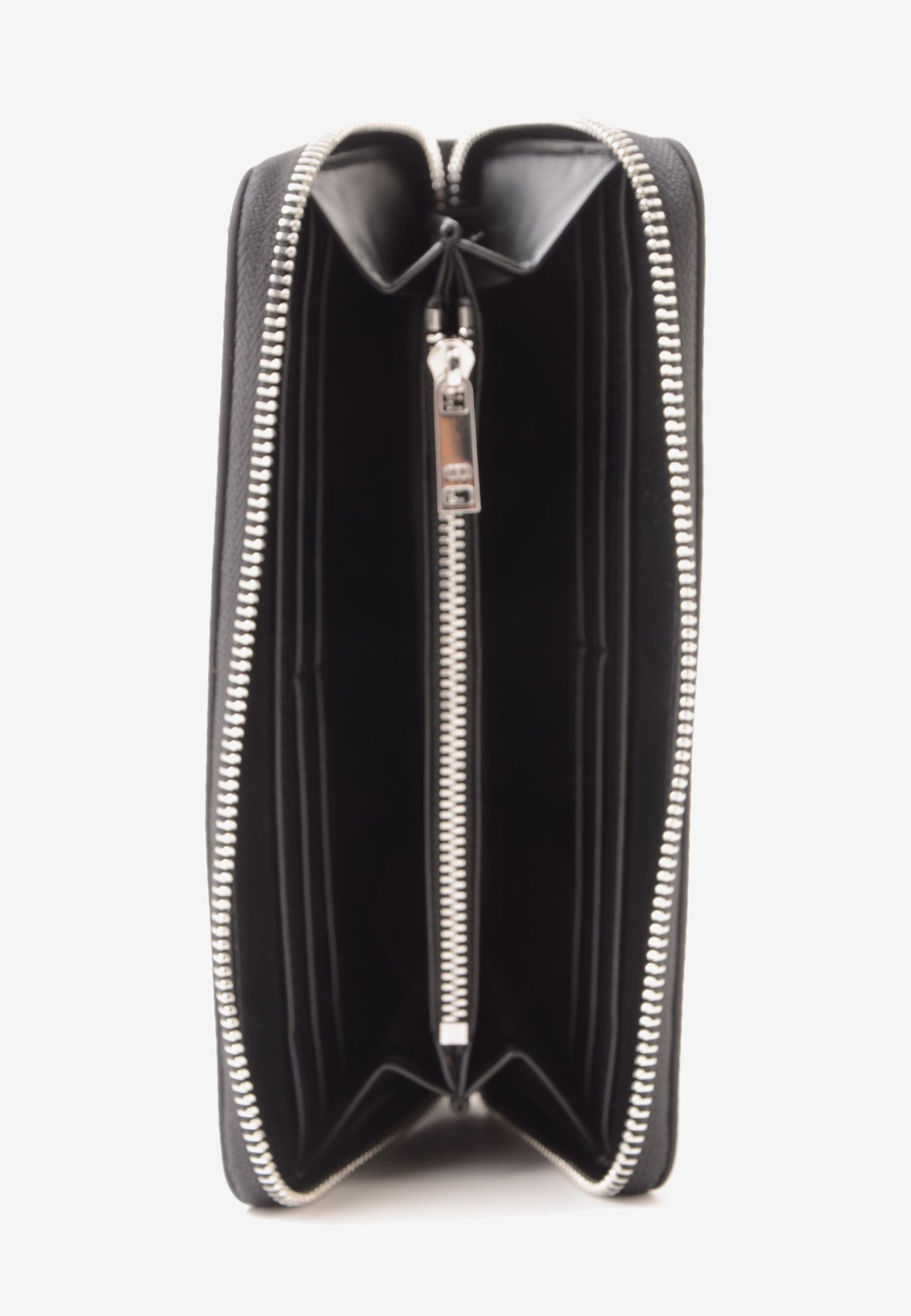 LA CARRIE - Portafoglio Zip Around Dark Nylon Nero