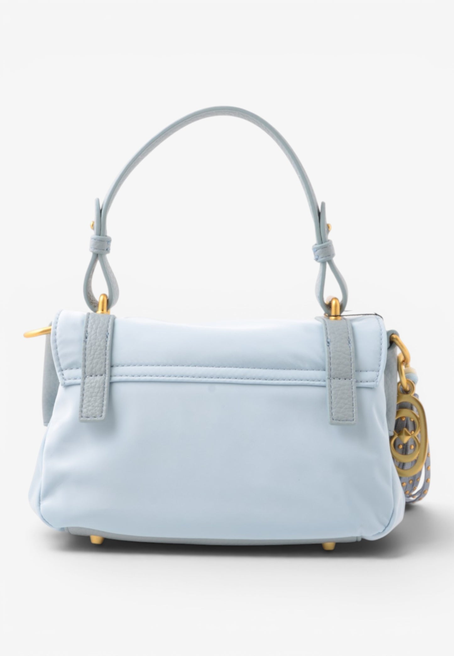 LA CARRIE - Borsa Satchel Dark Nylon Cielo