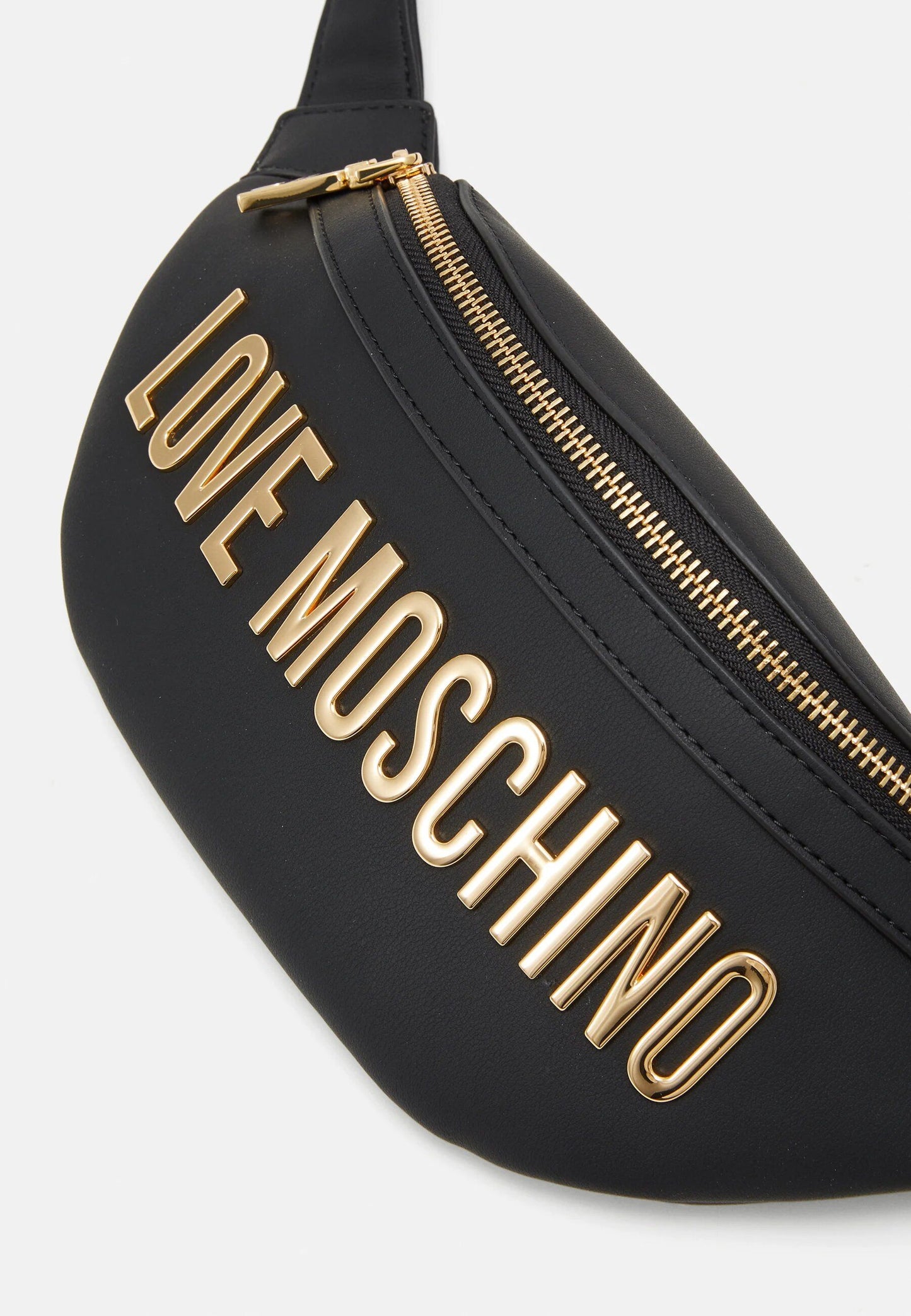 LOVE MOSCHINO – Schwarze Gürteltasche mit Schriftzug