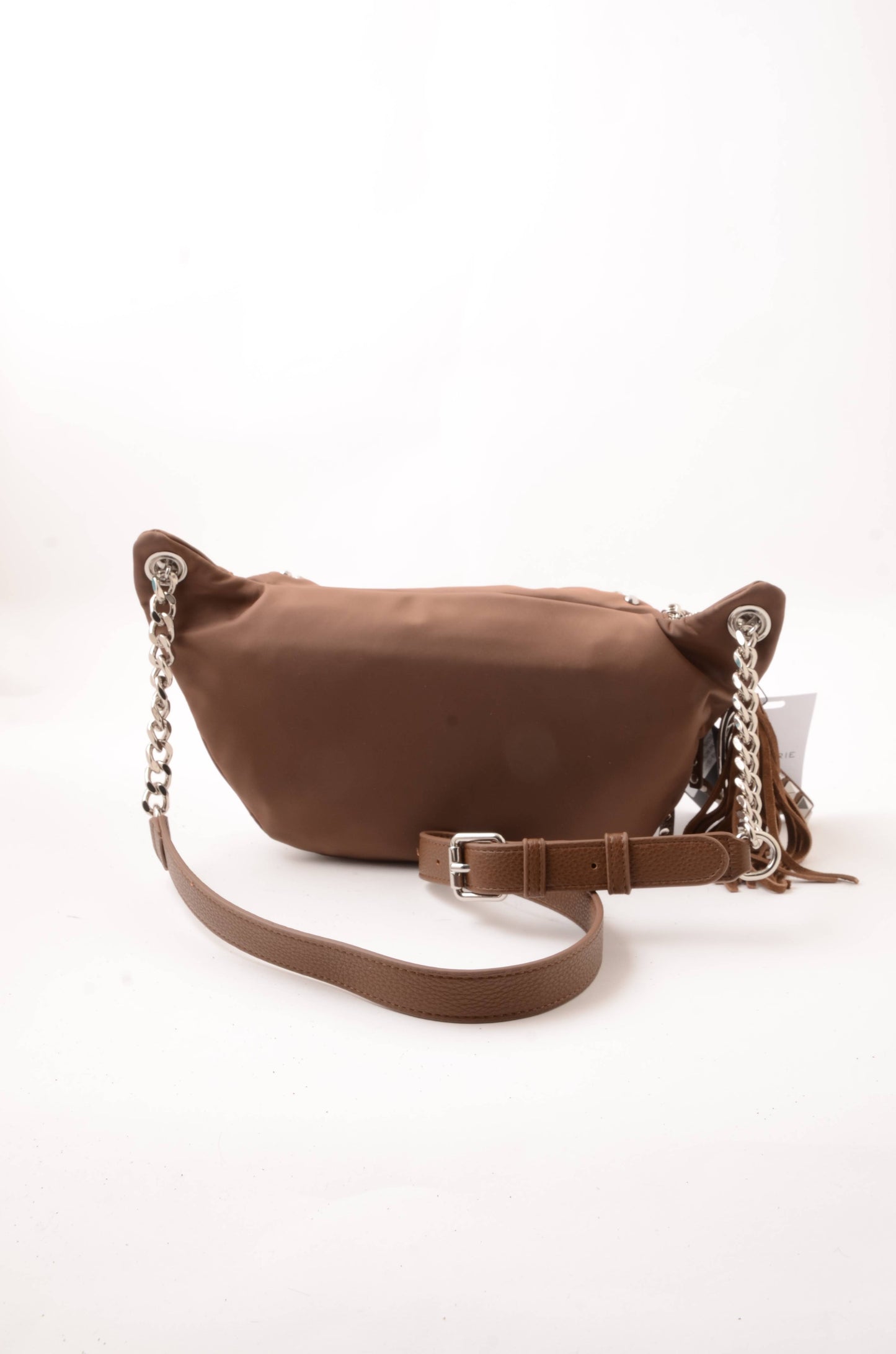 LA CARRIE - Marsupio Dark Nylon Borchie Mocha