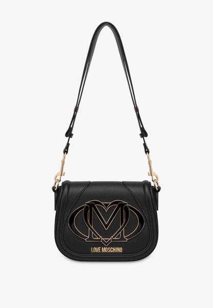 LOVE MOSCHINO - Borsa A Spalla Maxi Logo Nero