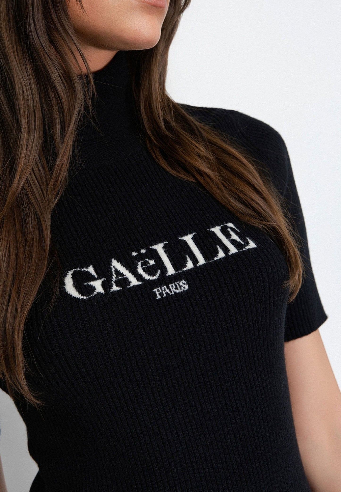 GAELLE - Pullover paricollo Nero