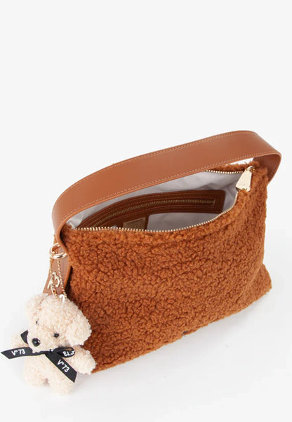 V73 - Borsa a Spalla Teddy Cuoio
