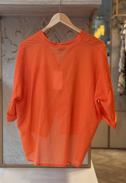 MOTEL - Camicia Mussola Arancione