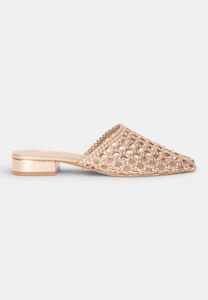 GOLD&GOLD - Sabot Intrecciato Champagne