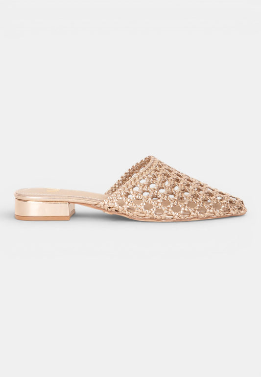 GOLD&GOLD - Sabot Intrecciato Champagne