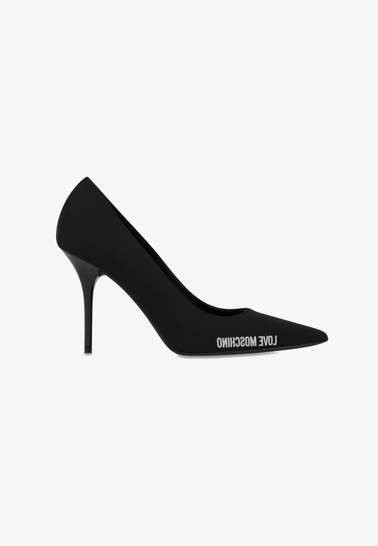 LOVE MOSCHINO - Décolleté In Neoprene Nero