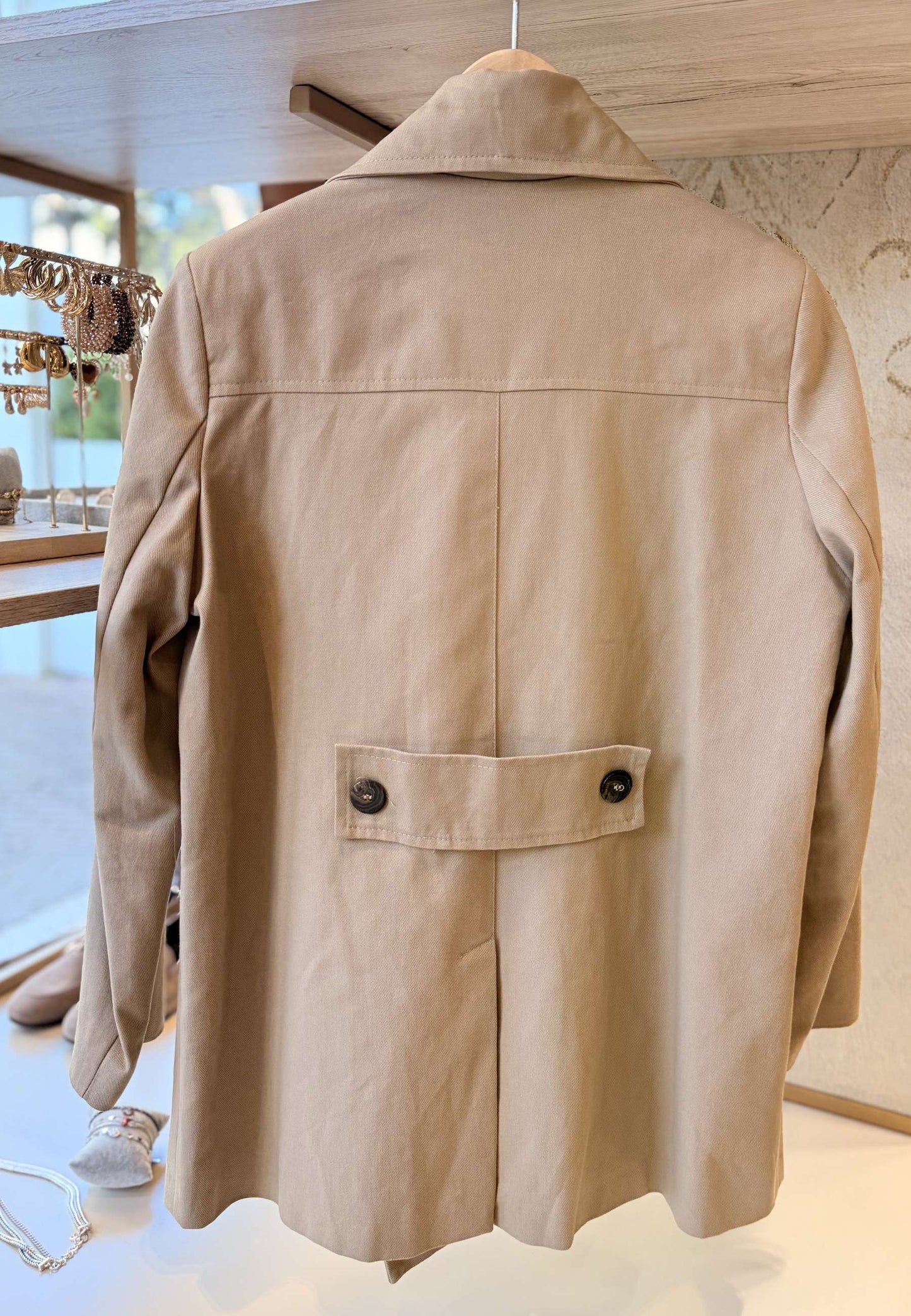 MARYLEY - Trench In Gabardine Nocciola