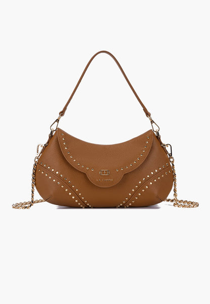 LA CARRIE - Borsa a spalla Frivolous Cuoio
