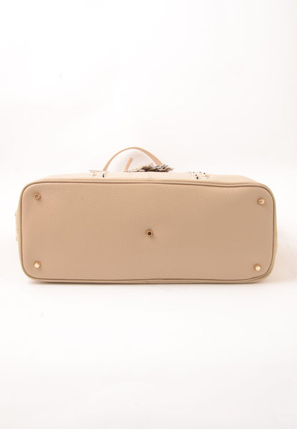 LA CARRIE - Shopping Bag Explosion Vera Pelle Sand