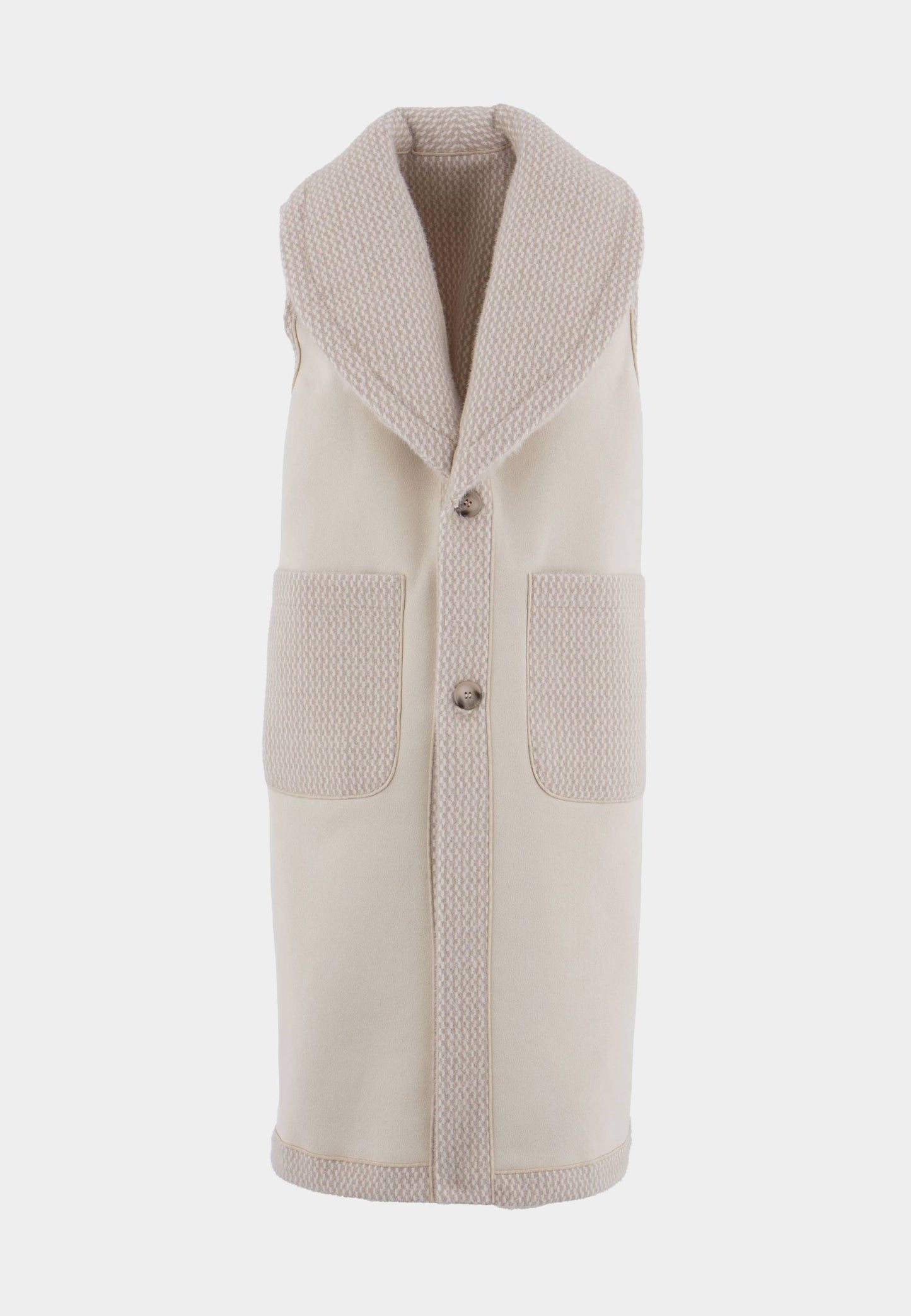 ALEX MAX - Reverse Gilet With Cream Eco-Fur