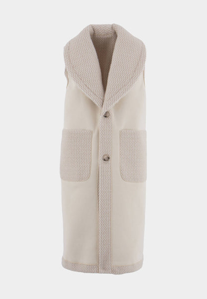 ALEX MAX - Reverse Gilet With Cream Eco-Fur