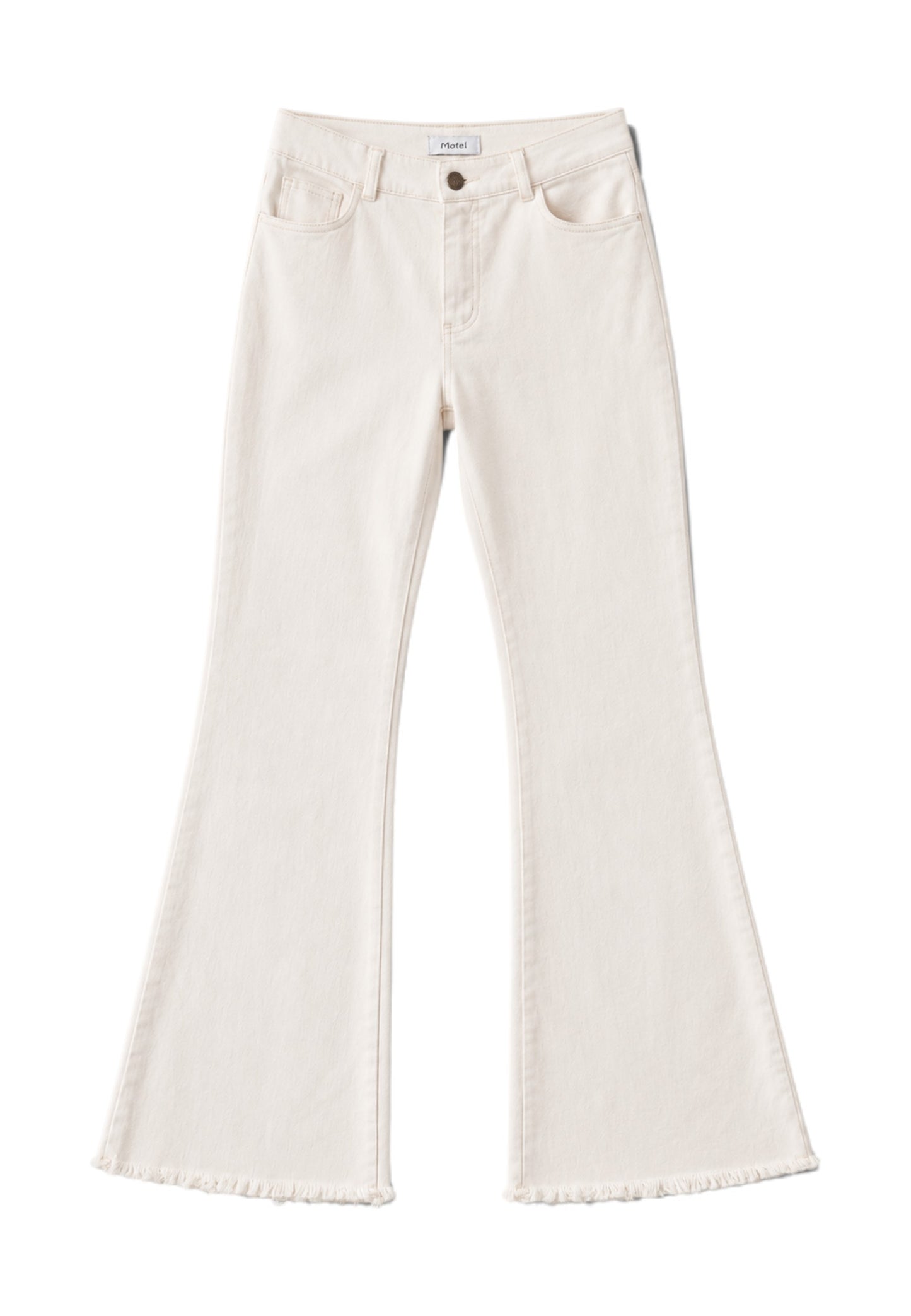 MOTEL - Jeans Flare Raw Margarina