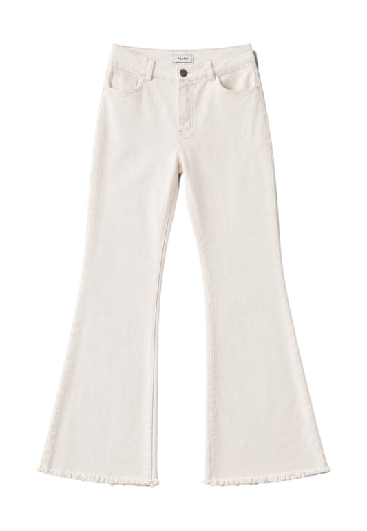 MOTEL - Jeans Flare Raw Margarina