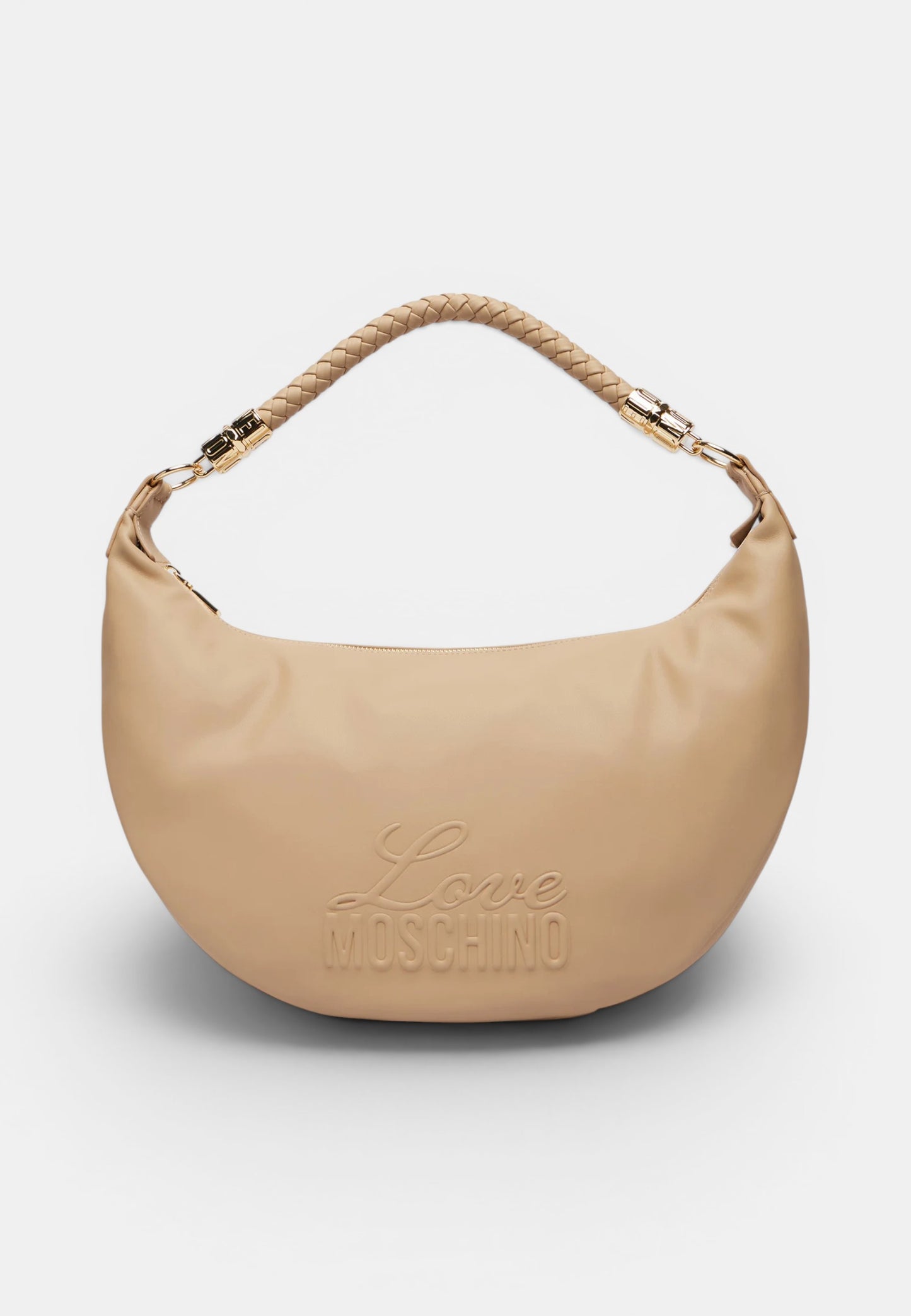 LOVE MOSCHINO - Borsa A Spalla Hobo Signature Taupe