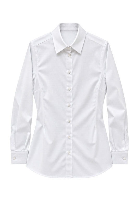 MOTEL - Camicia Sfiancata Bianca