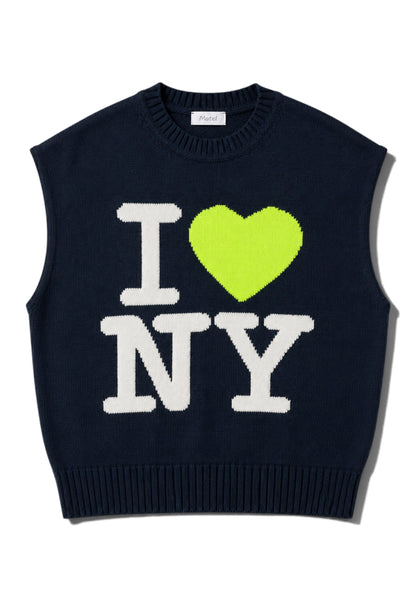 MOTEL - Gilet I Love NY Blu