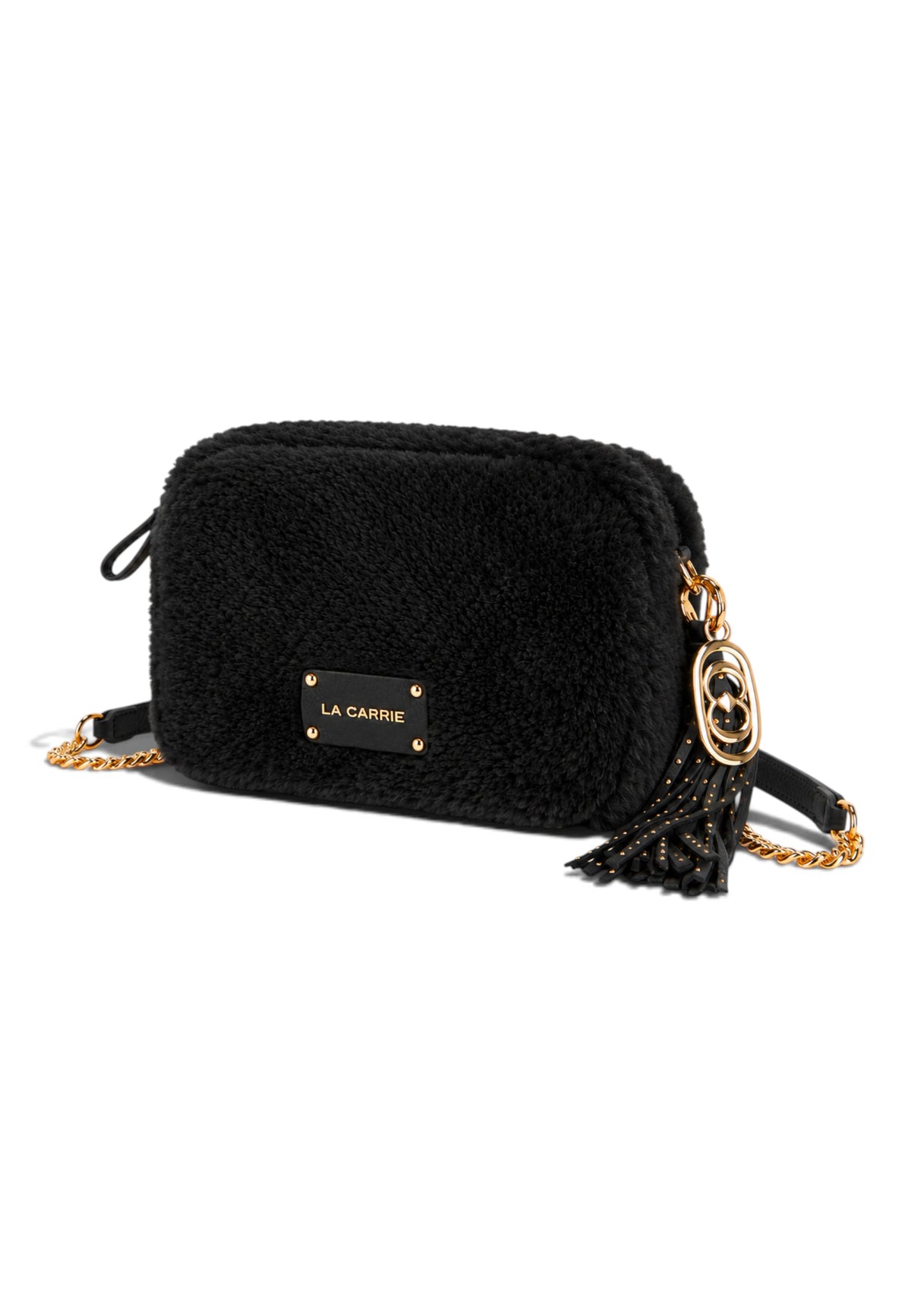 LA CARRIE - Borsa A Tracolla TEDDY ECO FUR Nero