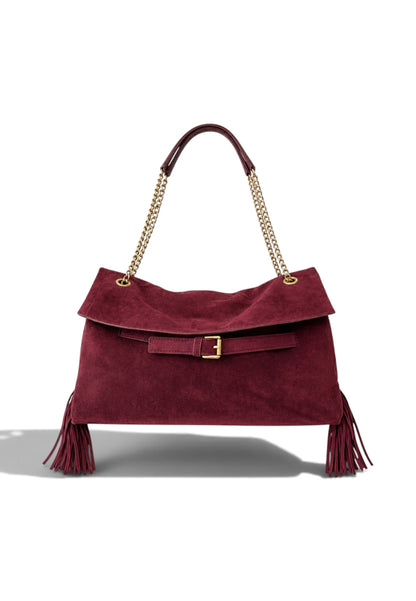 NUNZIA - Borsa Boho Chic Vino