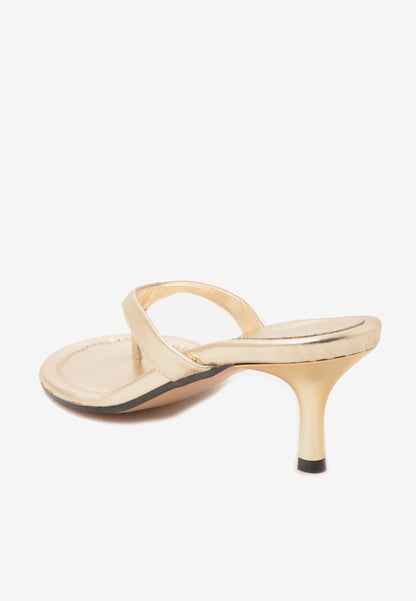 DIVINE FOLLIE - Sandalo Infradito Platino