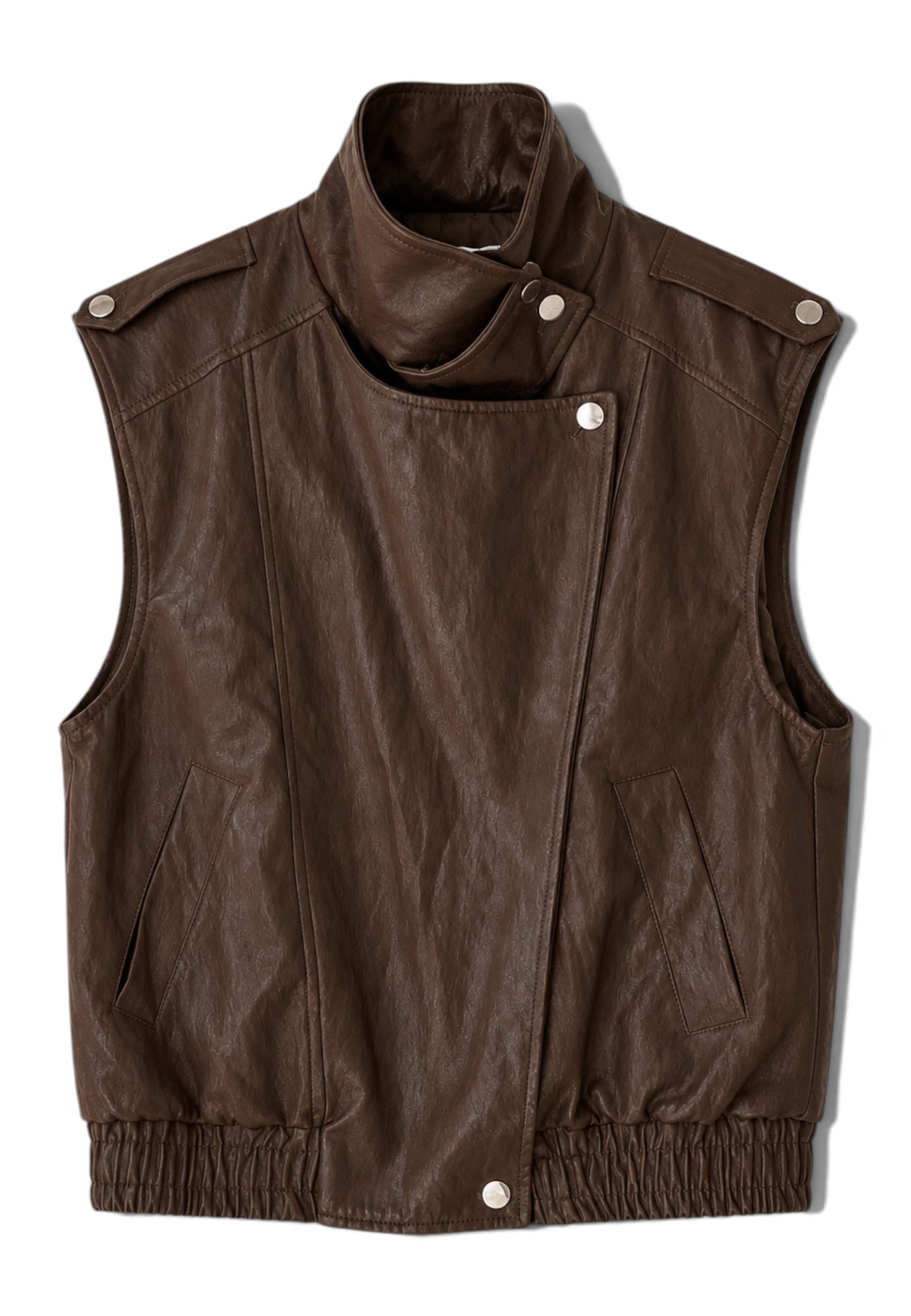 MOTEL - Gilet Ecopelle Cuoio