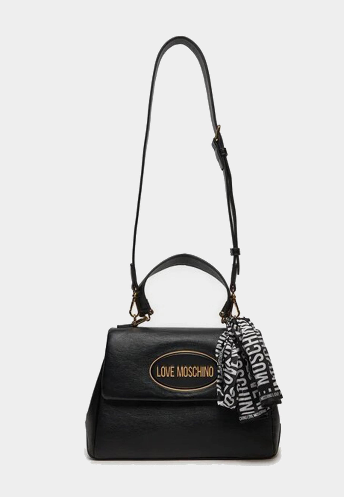 LOVE MOSCHINO - Handbag with Black Scarf