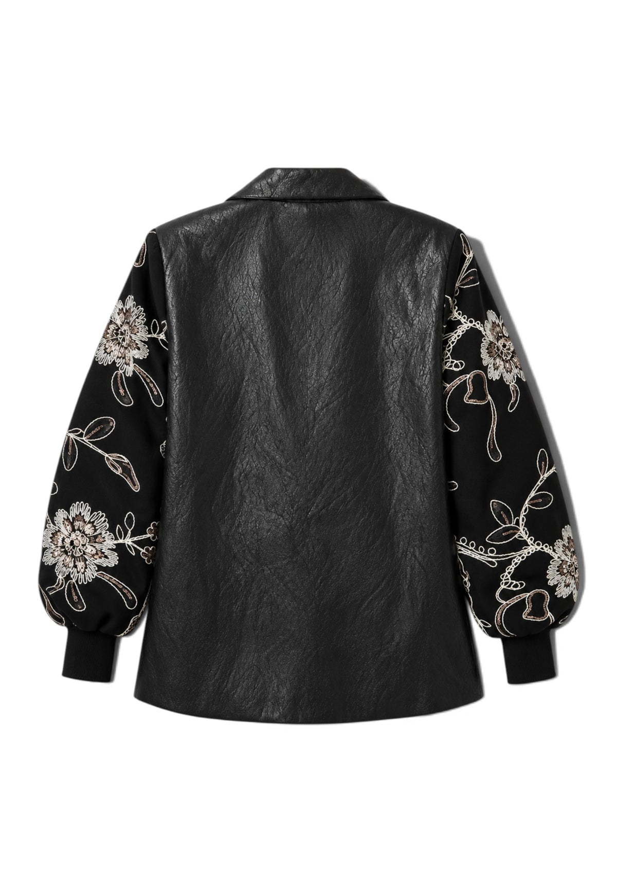 LE STREGHE - Blazer Manica Ricamo Nero