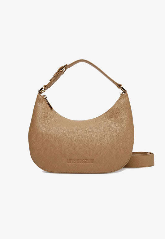 LOVE MOSCHINO - Borsa Hobo Lettering Beige