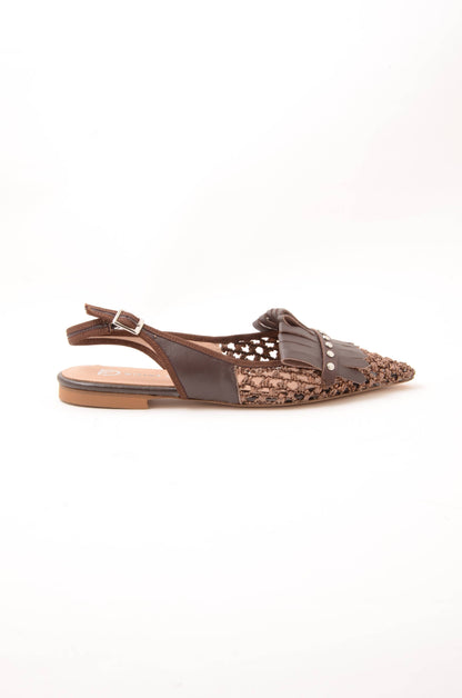 DIVINE FOLLIE - Slingback Raffia Moro