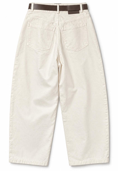 MOTEL - Pantalone Barrel Avorio