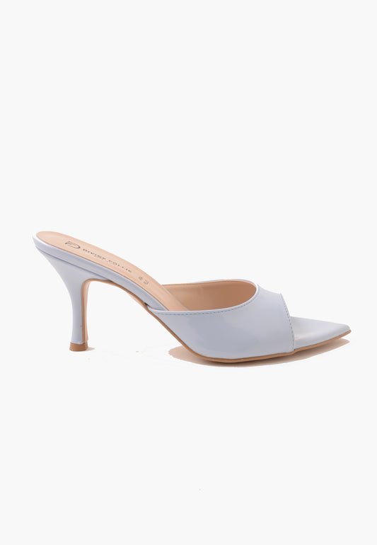 DIVINE FOLLIE - Sandalo Sabot In Vernice Cielo