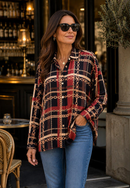 MOTEL- Camicia  Foulard Fantasia Catena
